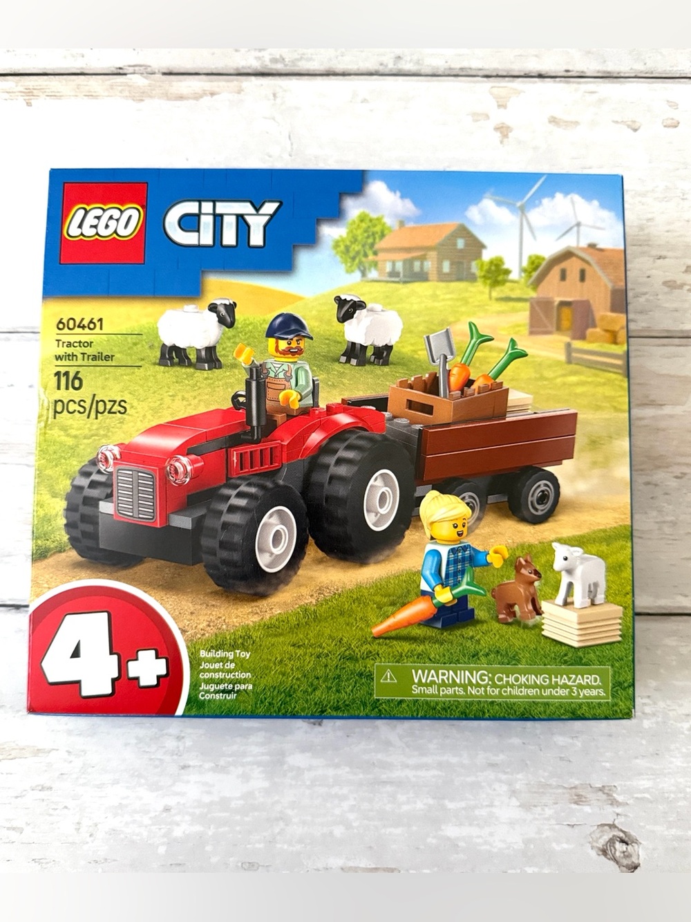 Lego City Tractor with Trailer 116 pcs Ages 4+ Kit Number 60461 NEW